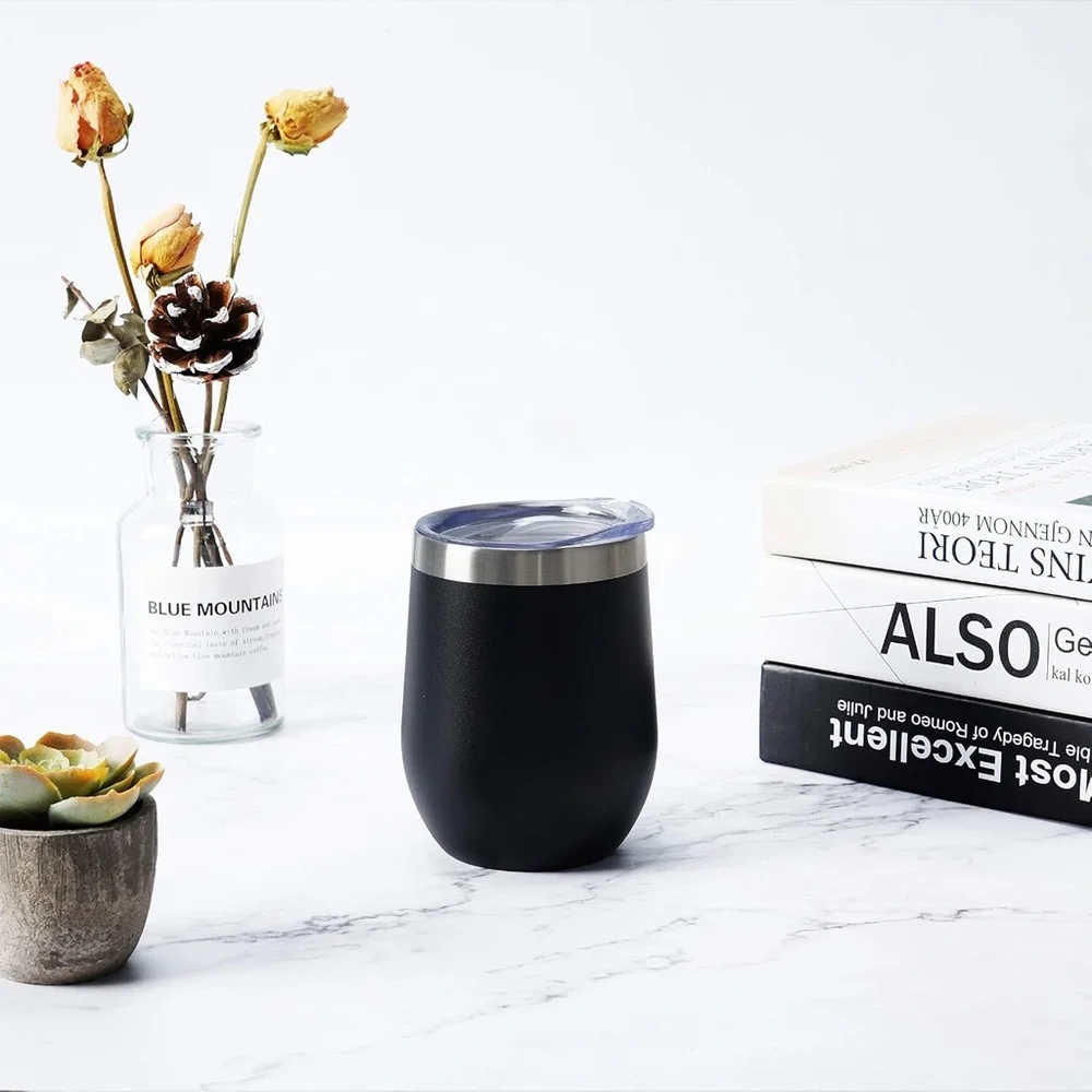 Stainless Steel Double-layer Vacuum Insulated Thermal Stemless Wine Tumblers - 3